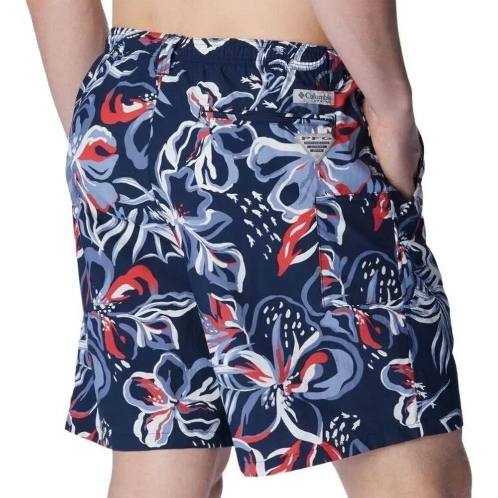 Columbia Men's Super Backcast Water Shorts Bluestone Navy Multi Size L